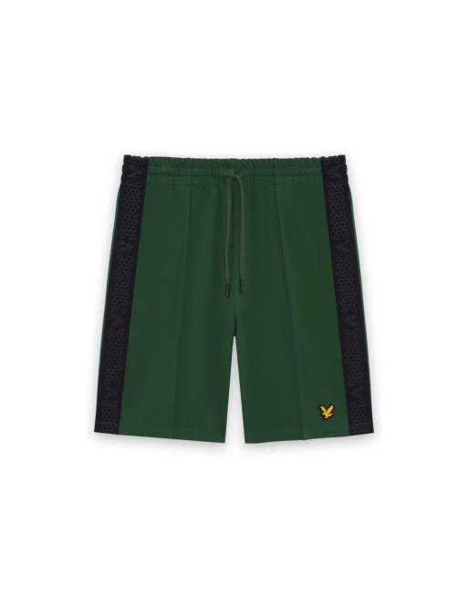 Lyle & Scott short de padel mi-long avec bandes latérales vert canopy z305, 5 de 6