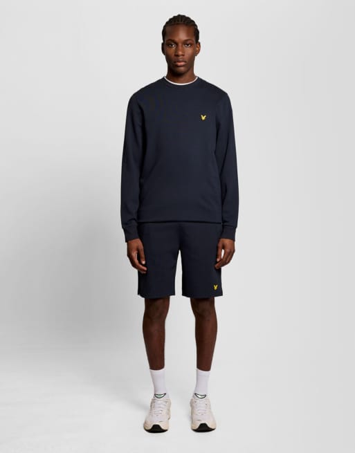 Lyle & Scott short en polaire à couche intermédiaire fly bleu marine foncé z271, 7 de 7