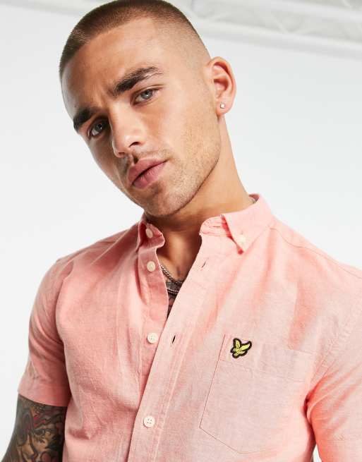 Lyle and scott hot sale short sleeve oxford shirt