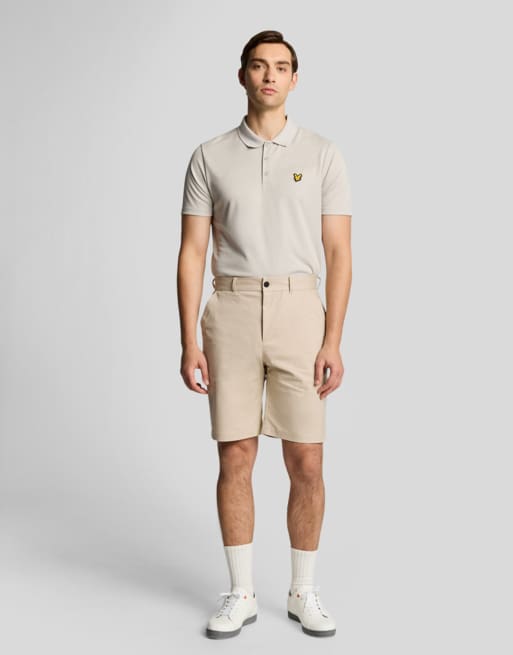 Lyle & Scott shorts chino elasticizzati in z745 sesame, 6 di 7