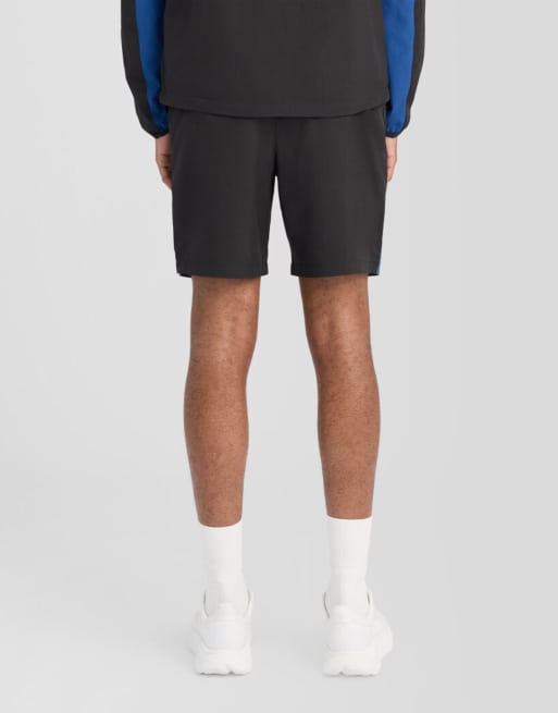 Lyle & Scott shorts con paneles en negro azabache y azul marino, 4 de 6