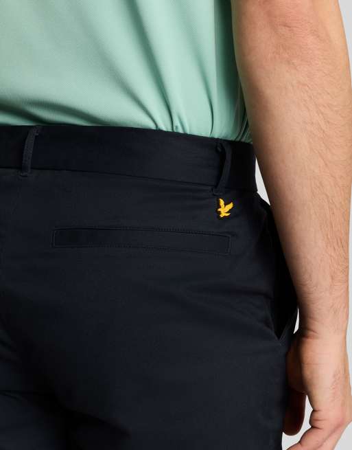 Lyle & Scott Shorts course stretch chino shorts in z271 dark navy, 4 of 5
