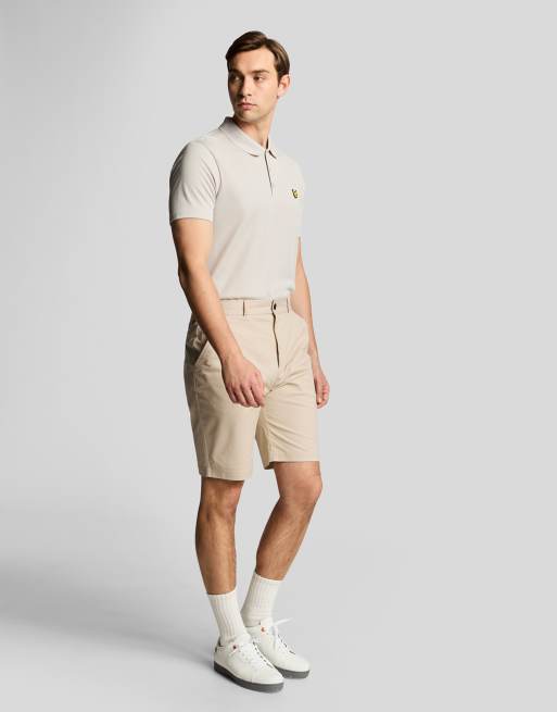 Lyle & Scott Shorts course stretch chino shorts in z745 sesame, 2 of 7