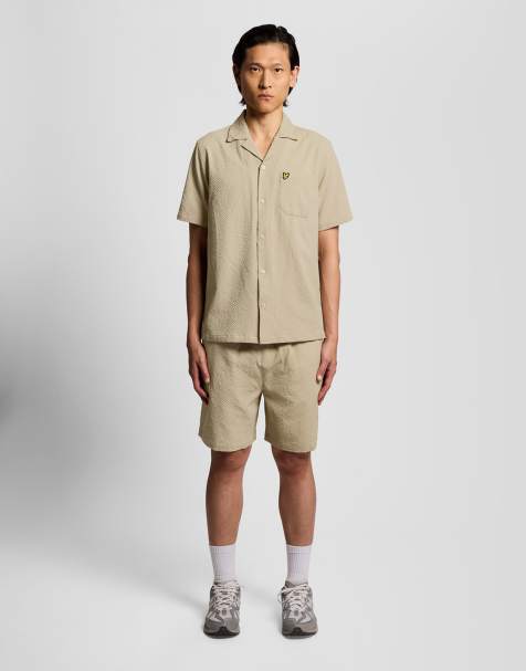 Lyle & Scott Shorts crinkle resort short in y55 savona clay - view 1
