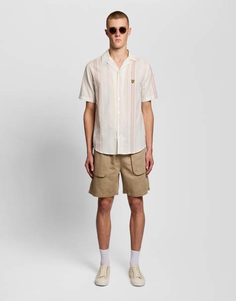 Lyle & Scott Shorts linen short in y129 lint - view 1