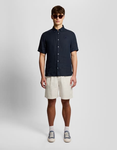 Lyle & Scott Shorts superfine chino shorts in x684 radiant ecru - view 1