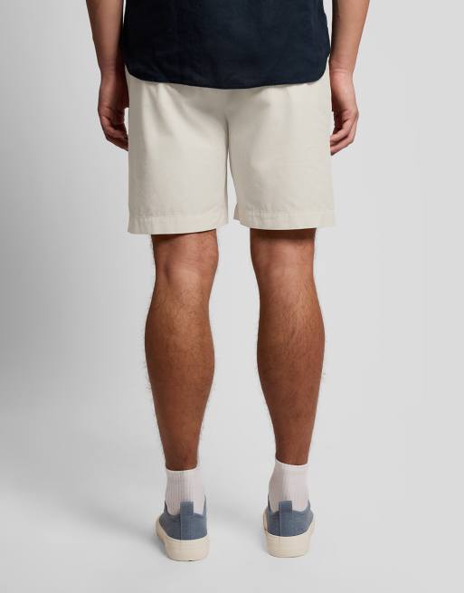 Lyle & Scott Shorts superfine chino shorts in x684 radiant ecru, 4 of 6