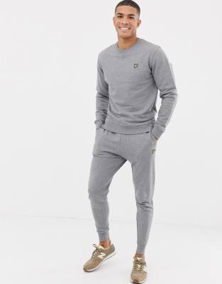 lyle and scott grey tracksuit