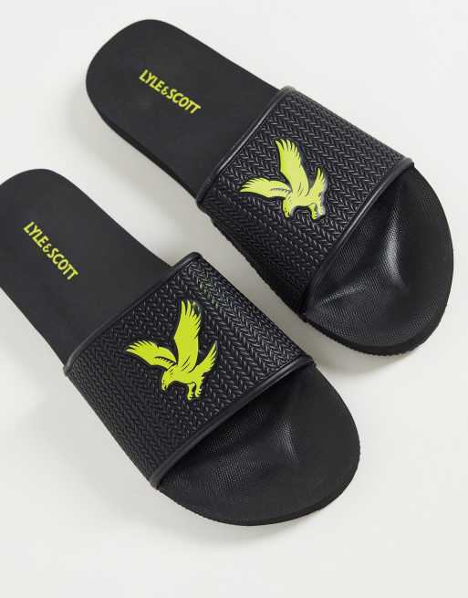 Lyle Scott sliders in black ASOS