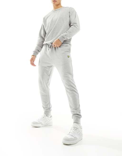 Lyle Scott slim fit joggers in light grey ASOS