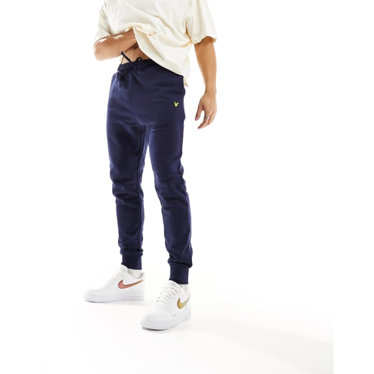 Lyle Scott slim fit joggers in navy ASOS