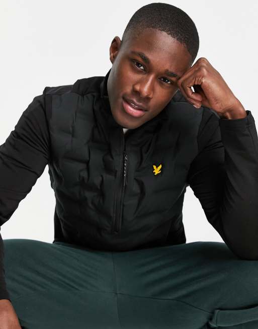 Lyle & Scott - Sport - Felpa midlayer trapuntata ed elasticizzata