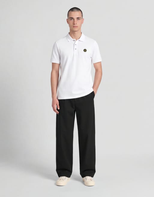 Lyle & Scott Ss polo shirts archive revisited polo shirt in 626 white, 3 of 6