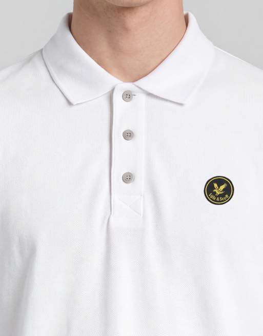 Lyle & Scott Ss polo shirts archive revisited polo shirt in 626 white, 5 of 6