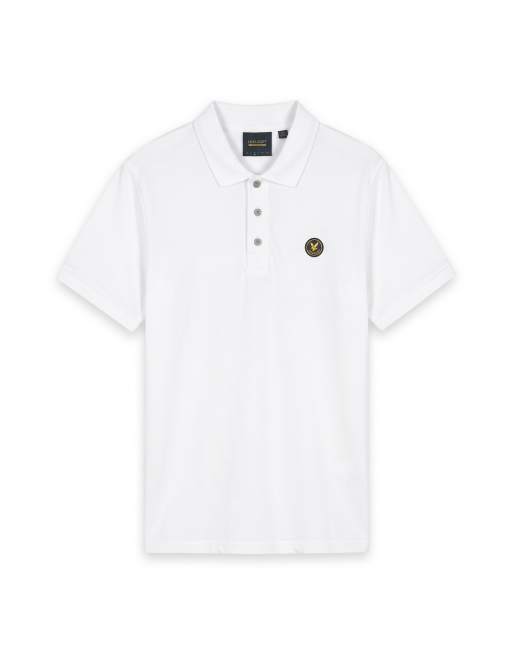 Lyle & Scott Ss polo shirts archive revisited polo shirt in 626 white, 6 of 6