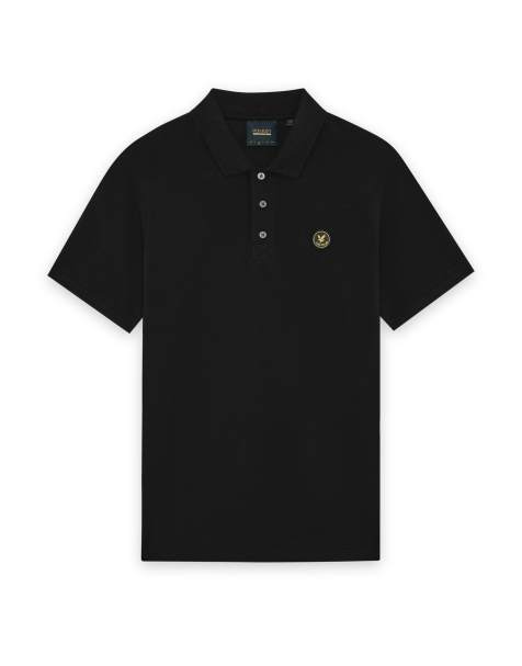 Lyle & Scott Ss polo shirts archive revisited polo shirt in z865 jet black