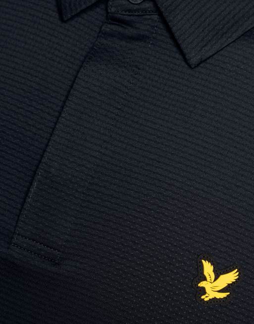 Lyle & Scott Ss polo shirts golf concealed placket polo shirt in z271 dark navy, 6 of 7
