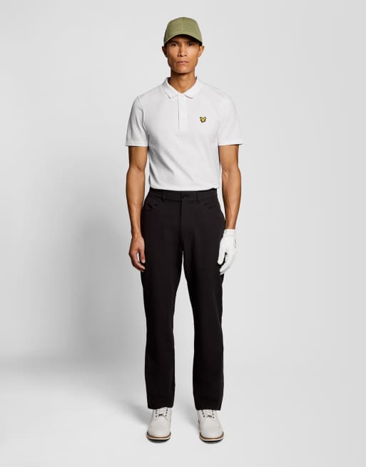 Lyle & Scott Ss polo shirts golf core polo in 626 white, 2 of 7