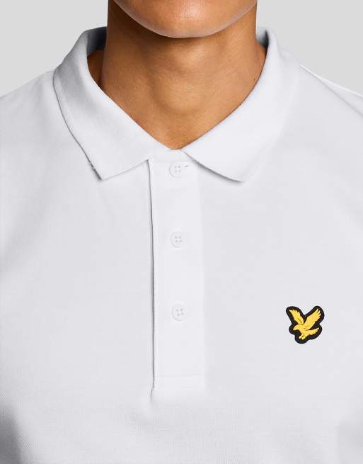 Lyle & Scott Ss polo shirts golf core polo in 626 white, 3 of 7