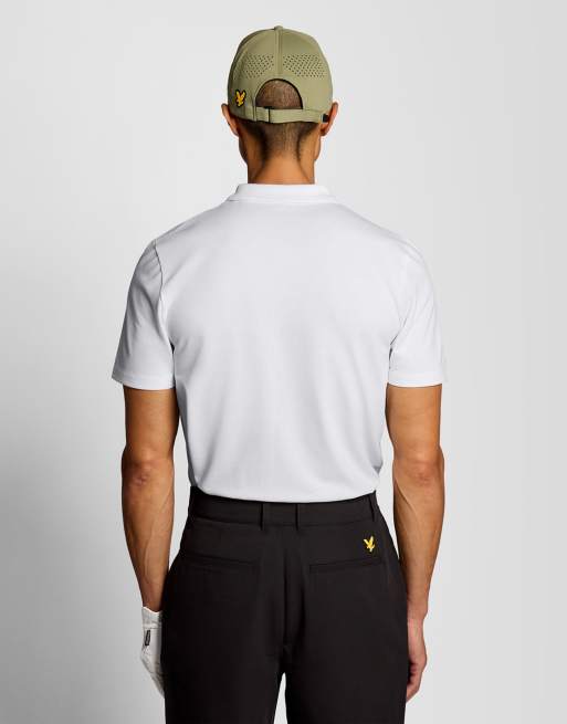 Lyle & Scott Ss polo shirts golf core polo in 626 white, 4 of 7