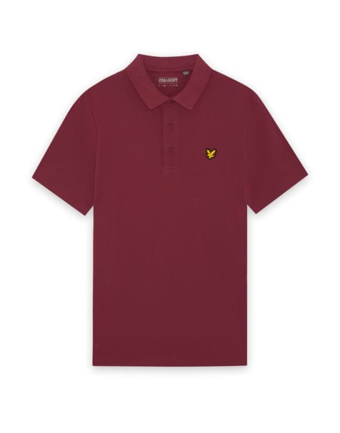 Lyle & Scott Ss polo shirts golf core polo in x202 plum - view 1
