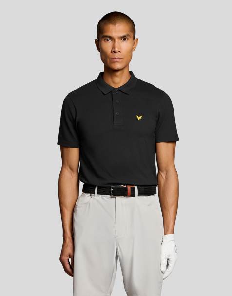 Lyle & Scott Ss polo shirts golf core polo in z865 jet black - view 1