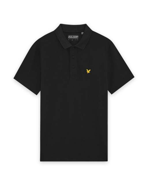 Lyle & Scott Ss polo shirts golf core polo in z865 jet black, 5 of 7