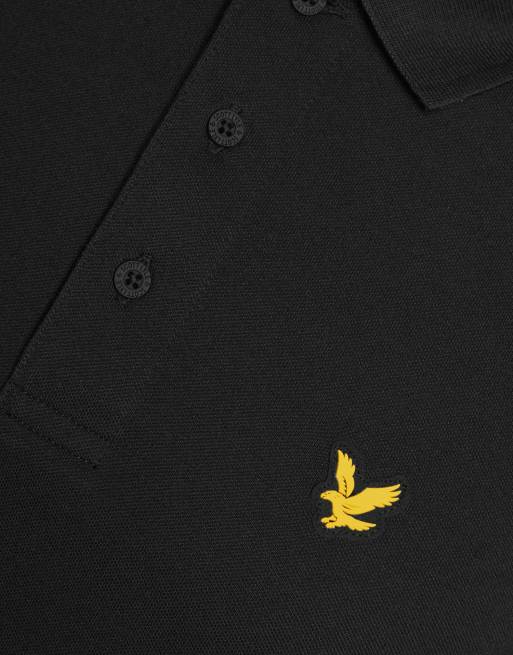 Lyle & Scott Ss polo shirts golf core polo in z865 jet black, 6 of 7