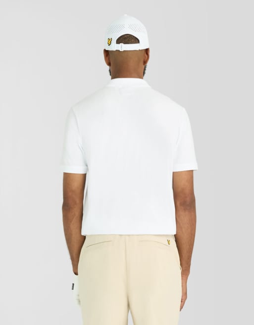 Lyle & Scott Ss polo shirts golf polo shirt in 626 white, 4 of 5