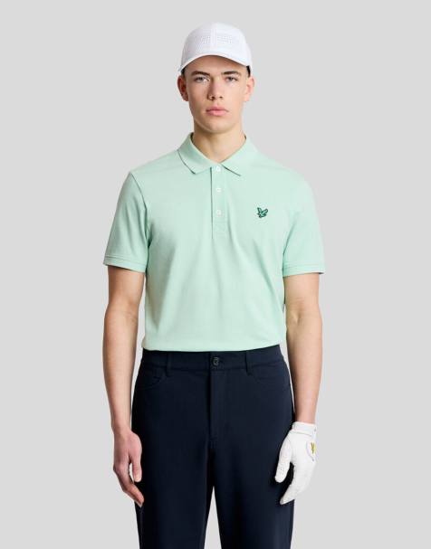 Lyle & Scott Ss polo shirts golf polo shirt in y409 morning mint - view 1
