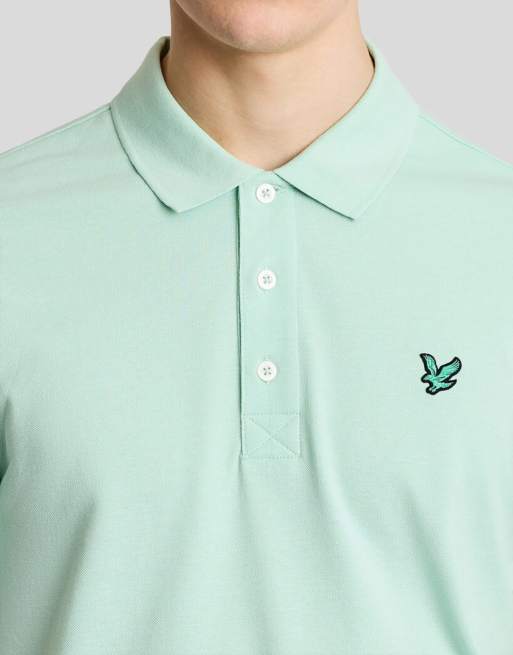 Lyle & Scott Ss polo shirts golf polo shirt in y409 morning mint, 3 of 5