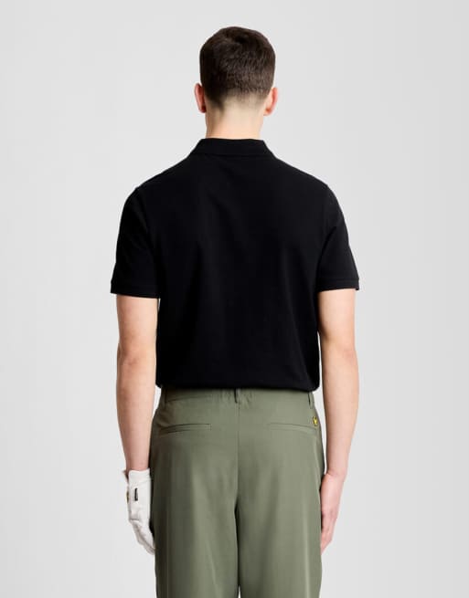 Lyle & Scott Ss polo shirts golf polo shirt in z865 jet black, 4 of 5