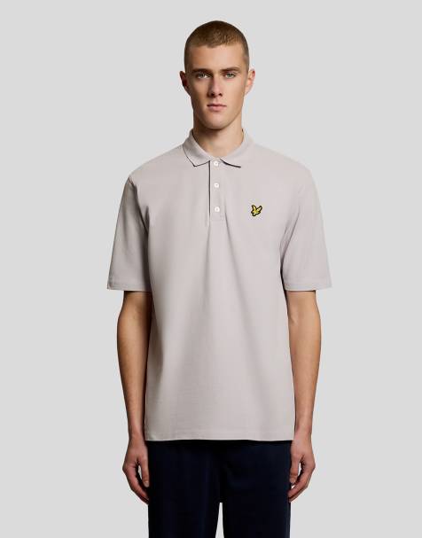 Lyle & Scott Ss polo shirts heavy laundered polo shirt in y118 soft black - view 1