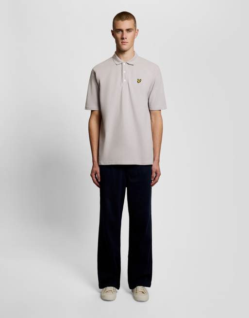 Lyle & Scott Ss polo shirts heavy laundered polo shirt in y118 soft black, 2 of 6