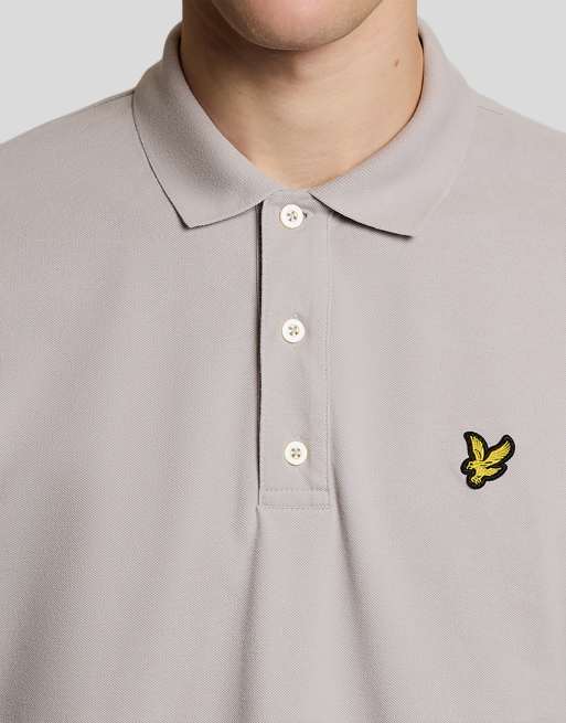 Lyle & Scott Ss polo shirts heavy laundered polo shirt in y118 soft black, 3 of 6