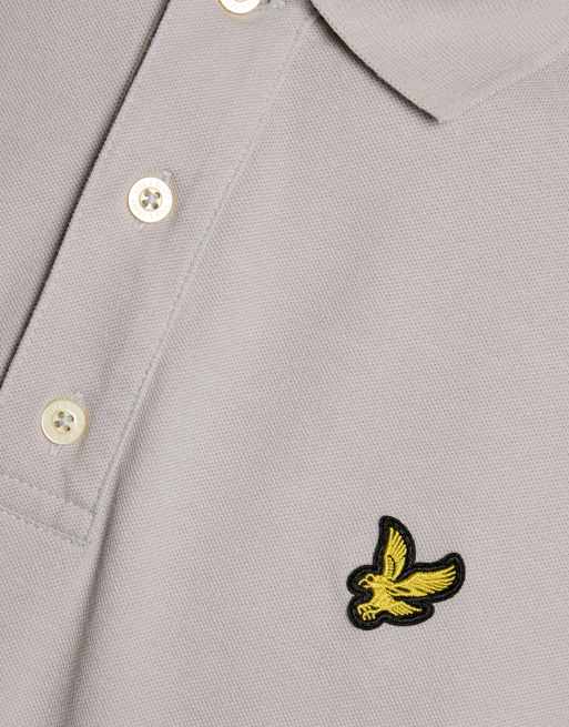 Lyle & Scott Ss polo shirts heavy laundered polo shirt in y118 soft black, 6 of 6