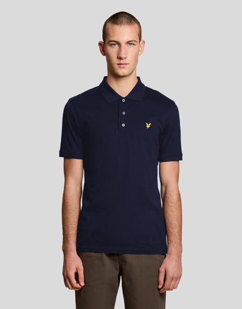 Lyle & Scott Ss polo shirts jersey polo in z271 dark navy - view 1