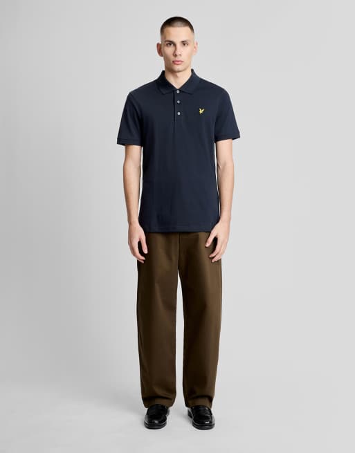 Lyle & Scott Ss polo shirts jersey polo in z271 dark navy, 4 of 6
