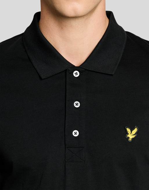 Lyle & Scott Ss polo shirts jersey polo in z865 jet black, 3 of 7