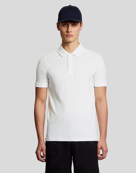 Lyle & Scott Ss polo shirts pintuck cuff polo shirt in 626 white - view 1