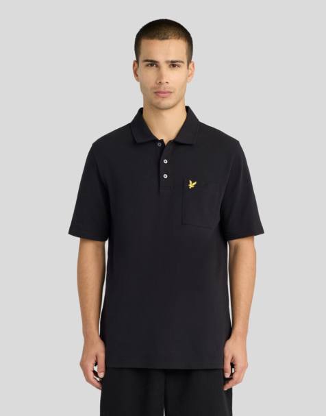 Lyle & Scott Ss polo shirts pique interlock polo shirt in w835 lacquer - view 1