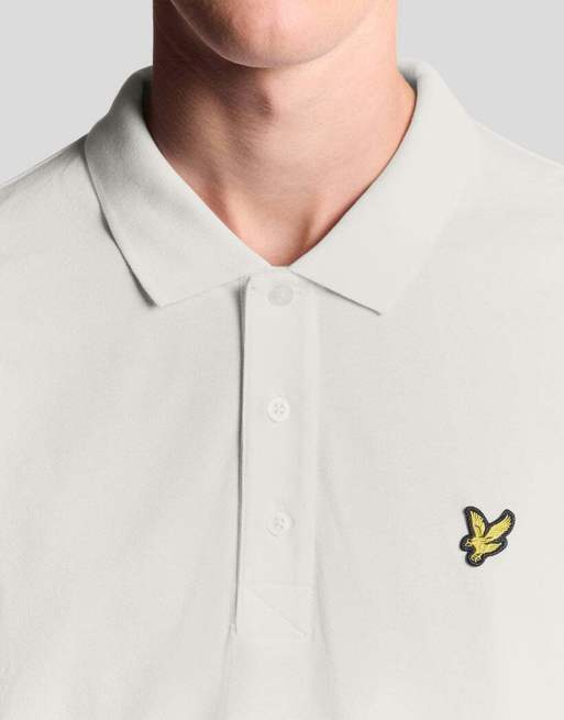 Lyle & Scott Ss polo shirts plain polo shirt in w994 white out, 3 of 6