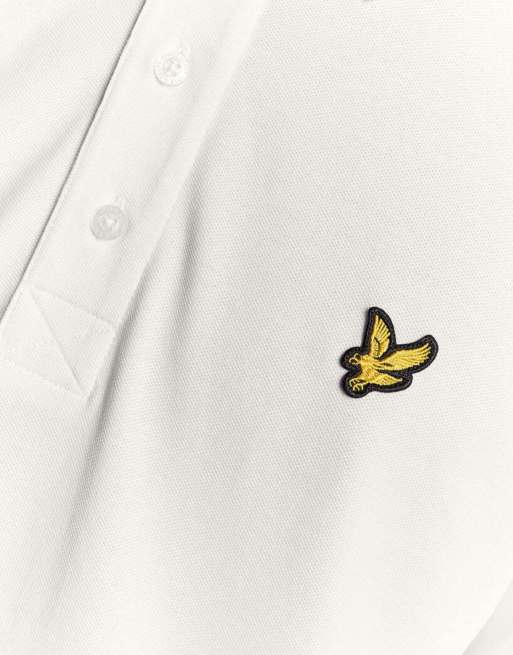 Lyle & Scott Ss polo shirts plain polo shirt in w994 white out, 6 of 6