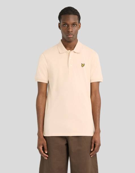 Lyle & Scott Ss polo shirts plain polo shirt in x555 walnut beige - view 1