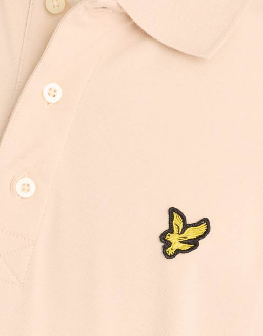 Lyle & Scott Ss polo shirts plain polo shirt in x555 walnut beige, 6 of 6