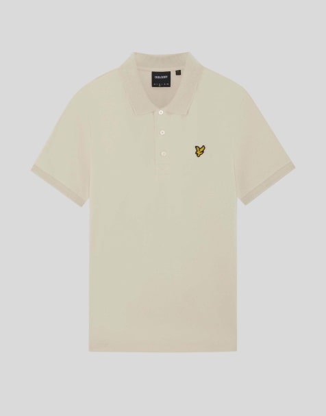Lyle & Scott Ss polo shirts plain polo shirt in x555 walnut beige - view 1