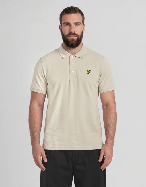 Lyle & Scott Ss polo shirts plain polo shirt in x555 walnut beige, 3 of 7