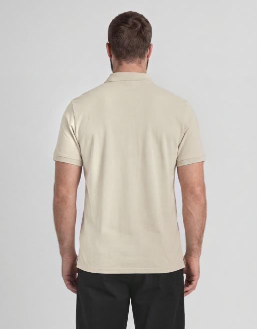Lyle & Scott Ss polo shirts plain polo shirt in x555 walnut beige, 5 of 7