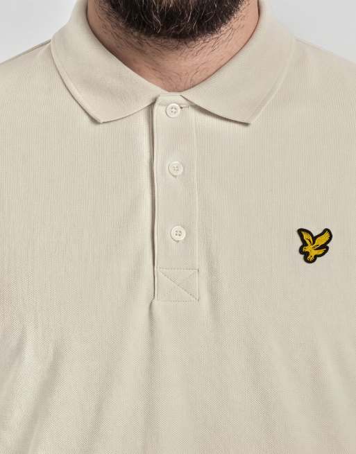 Lyle & Scott Ss polo shirts plain polo shirt in x555 walnut beige, 6 of 7