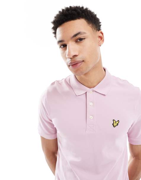 Lyle & Scott Ss polo shirts plain polo shirt in x574 pink light - view 1